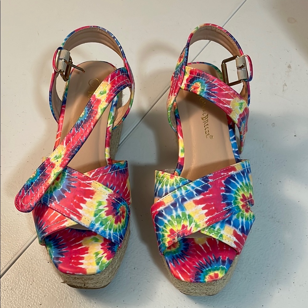 Colorful Tie-Dye Women's Sandals